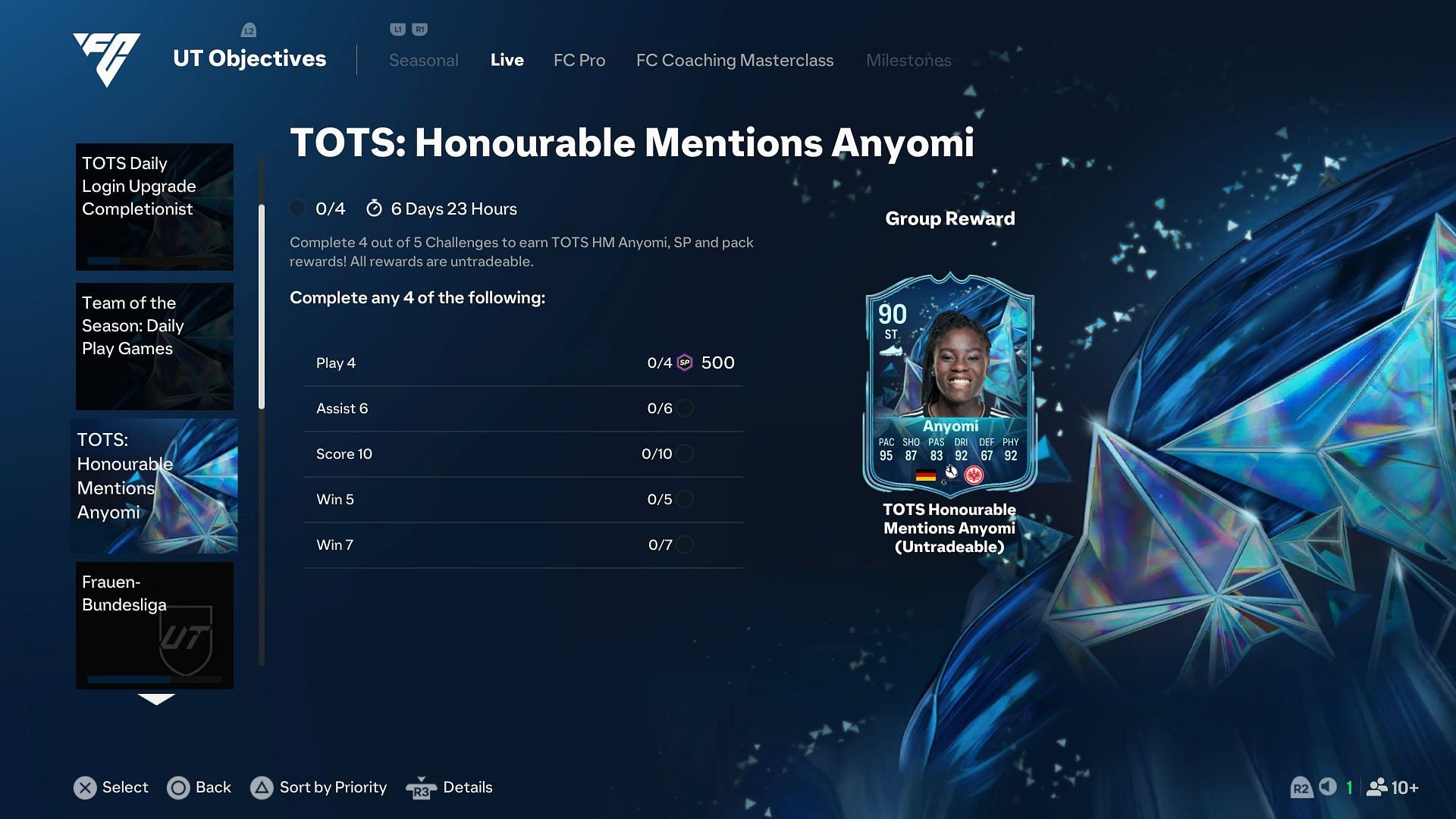The tasks (Image via EA Sports)